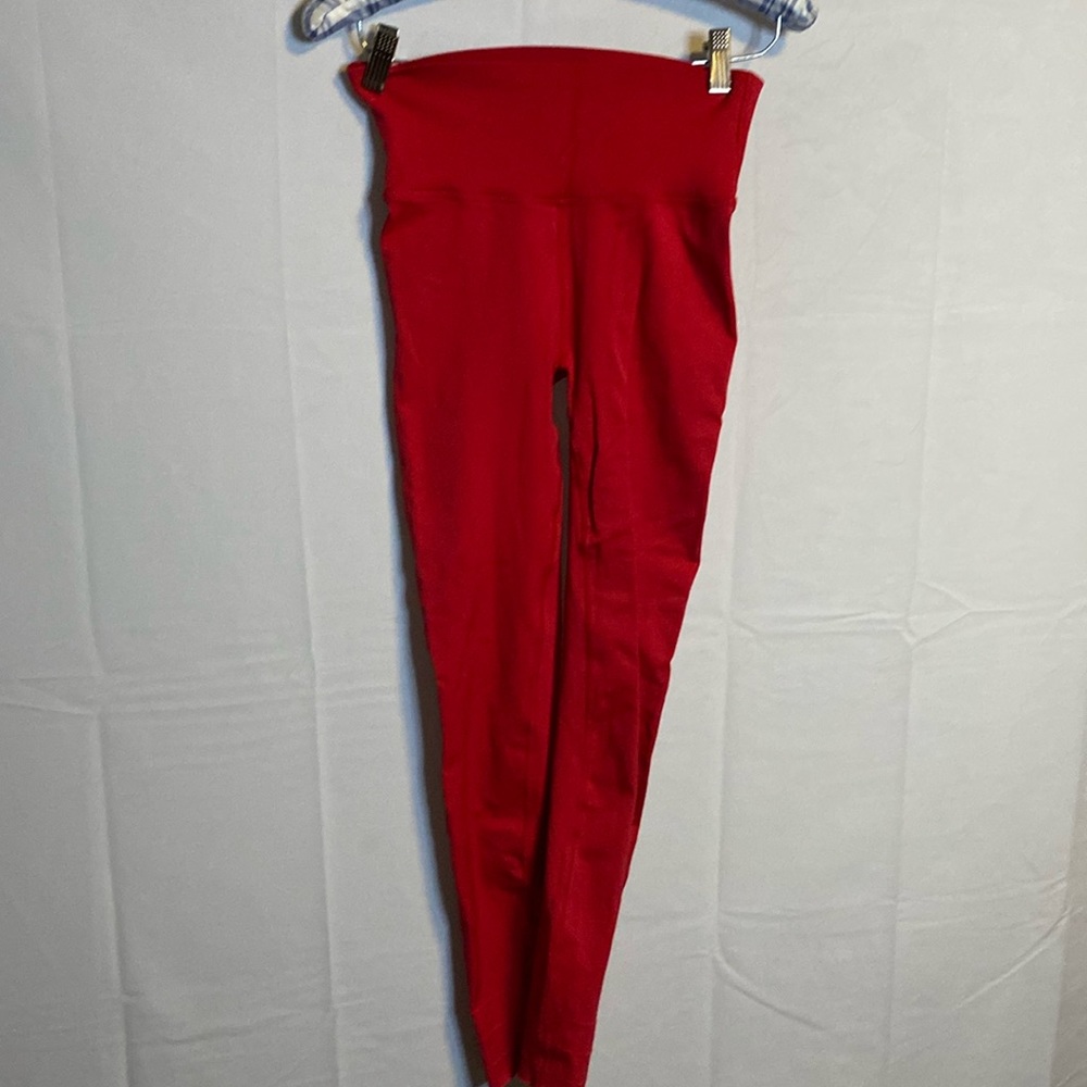 Red leggings